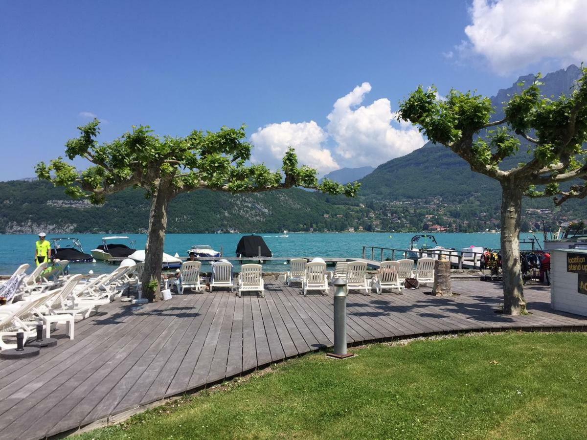 La Baie Des Voiles 3 Chambres 4 A 6 Personnes Au Bord Du Lac Plage Privee Duingt Exterior foto